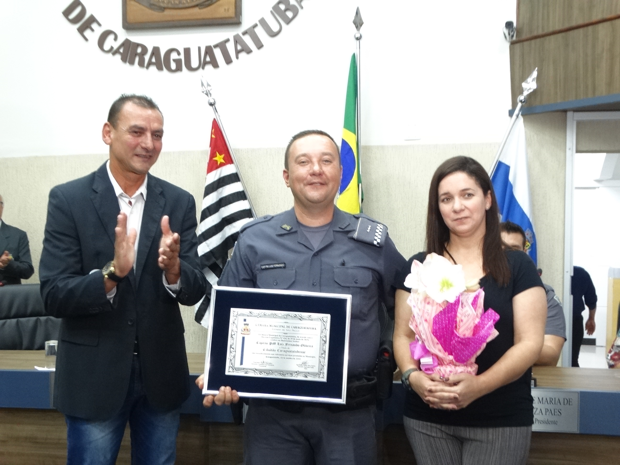 Títulos de Cidadão Caraguatatubense são concedidos aos capitães Luiz Fernando e Eduardo Gonsales