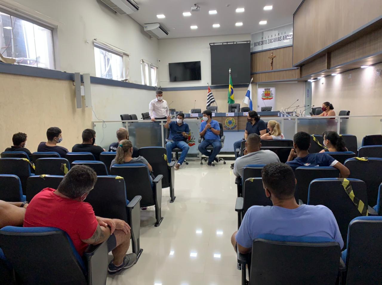 Representantes de academias são atendidos na Câmara Municipal