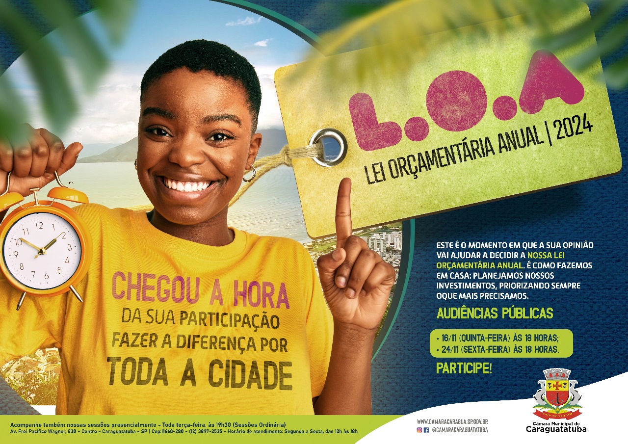 Câmara Municipal promove audiências públicas para discussão de orçamento de 2024