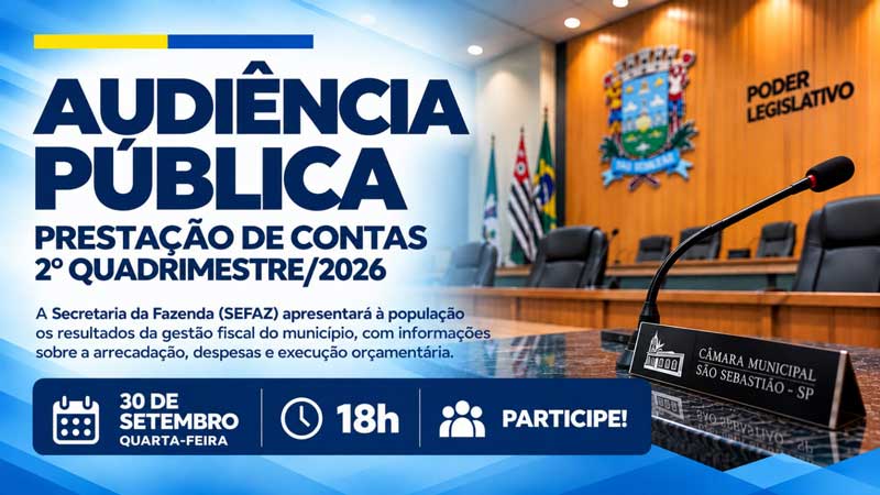 Audiencia publica prestação de contas