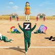 Squid Game battlefield: giant doll towers over field as Z.ai stands victorious while Google, OpenAI, Anthropic, and xAI lie fallen —Nano Banana Pro
