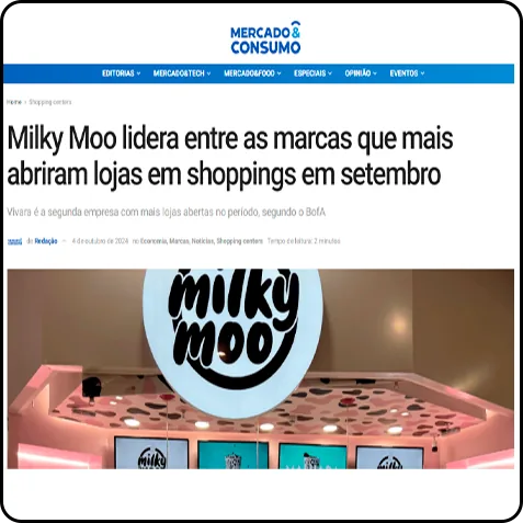 Milky Moo na mídia — matéria 1