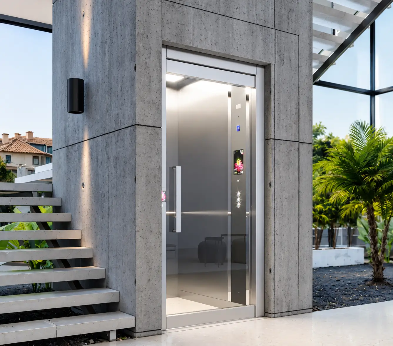 Elevador RBA instalado em residência de alto padrão