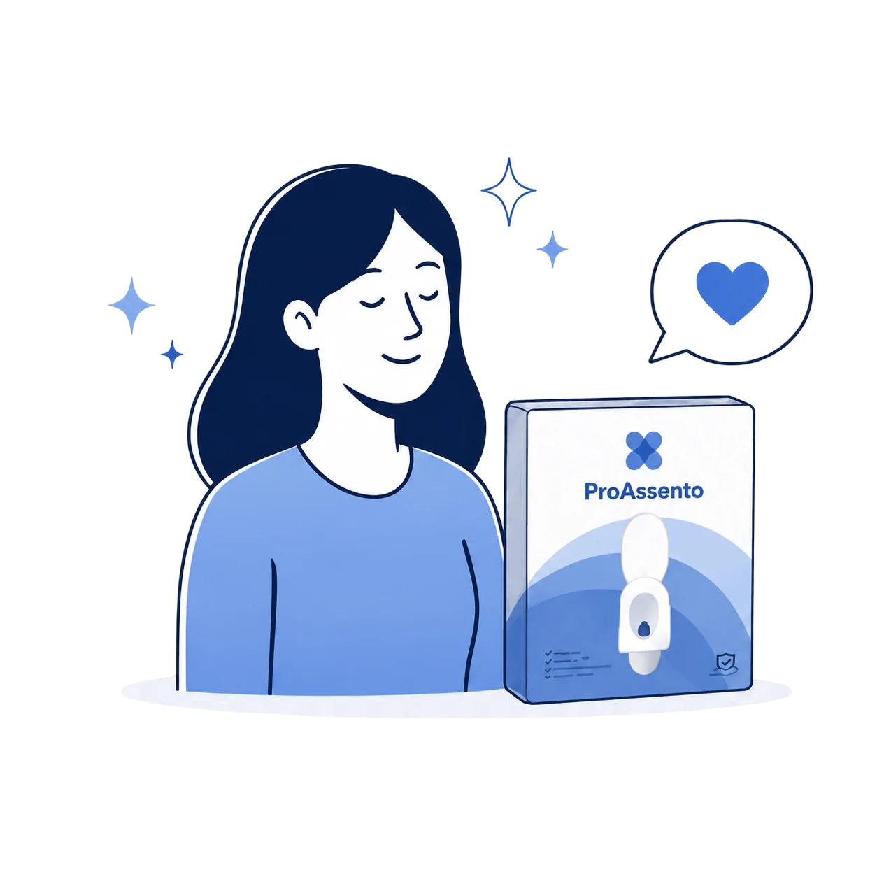 Ilustração de cliente satisfeito