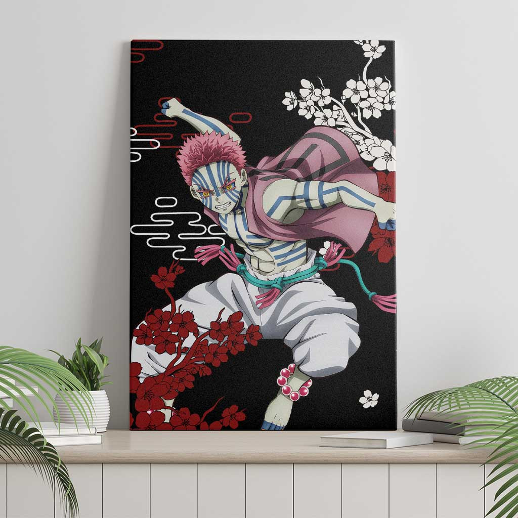 Akaza Demon Slayer Canvas Wall Art Anime Japan Style Ts04