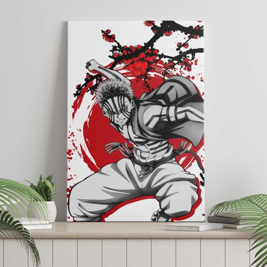 Akaza Demon Slayer Canvas Wall Art Anime Japan Style Ts04
