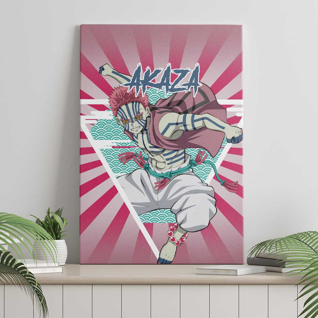 Akaza Demon Slayer Canvas Wall Art Anime Style Ts04