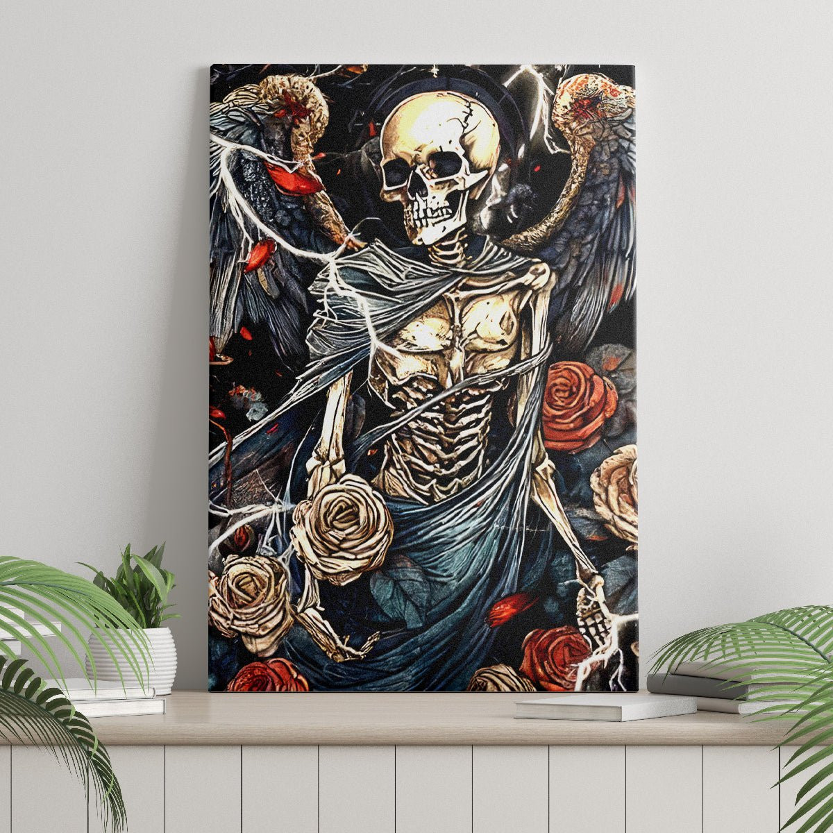 Angel Skull Canvas Wall Art Sometimes An Angel Sometimes A Hellraiser Dt01