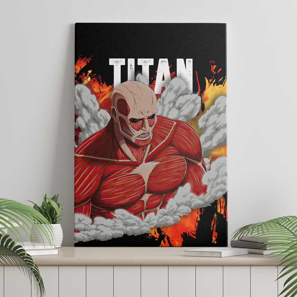 Aot Giant Titan Attack On Titan Canvas Wall Art Anime Style Ts04