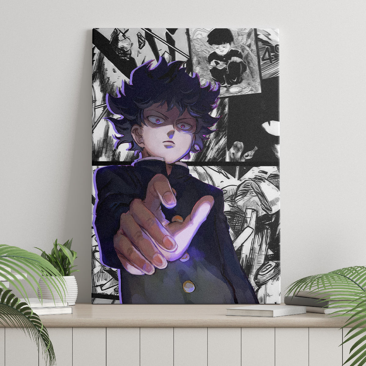 Arataka Reigen Mob Psycho 100 Canvas Wall Art Anime Style Art