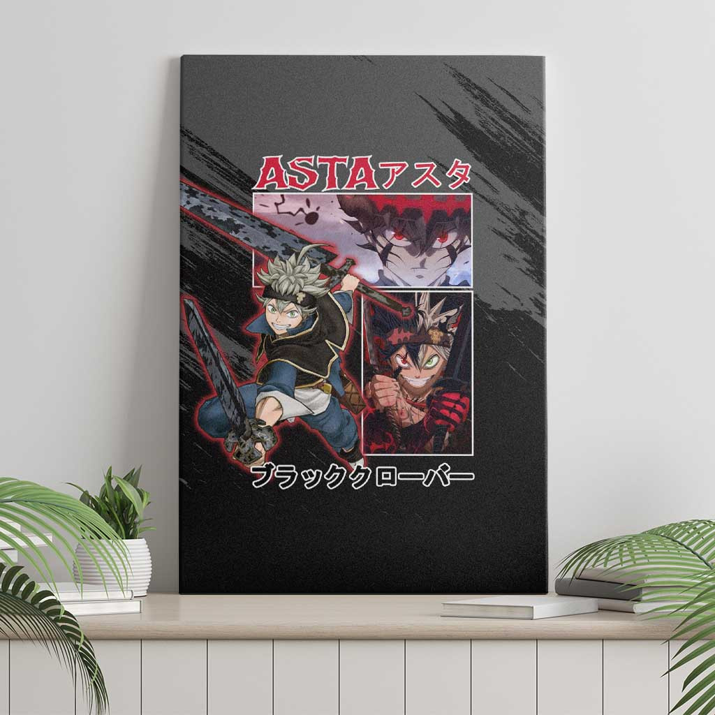 Asta Black Clover Canvas Wall Art Anime Style Ts04