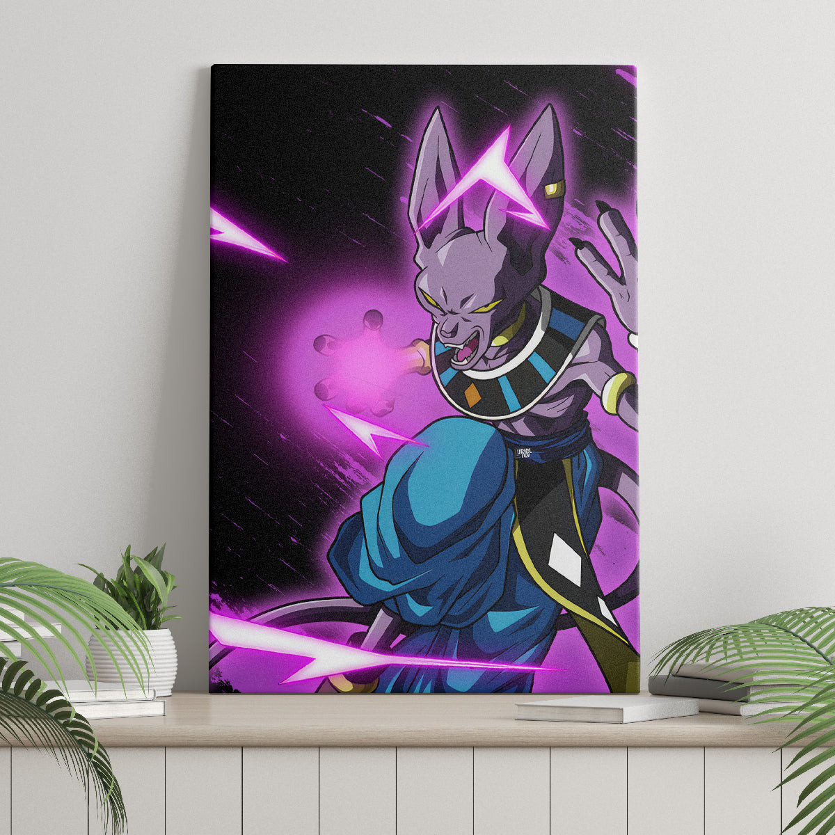 Beerus Dragon Ball Canvas Wall Art
