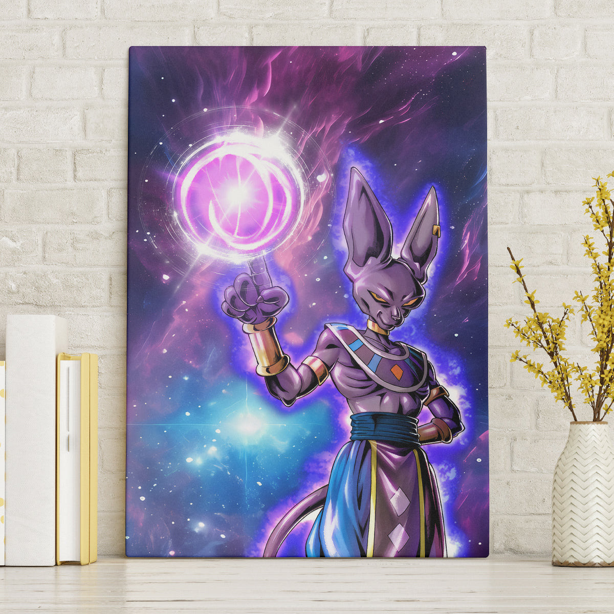 Beerus Dragon Ball Canvas Wall Art