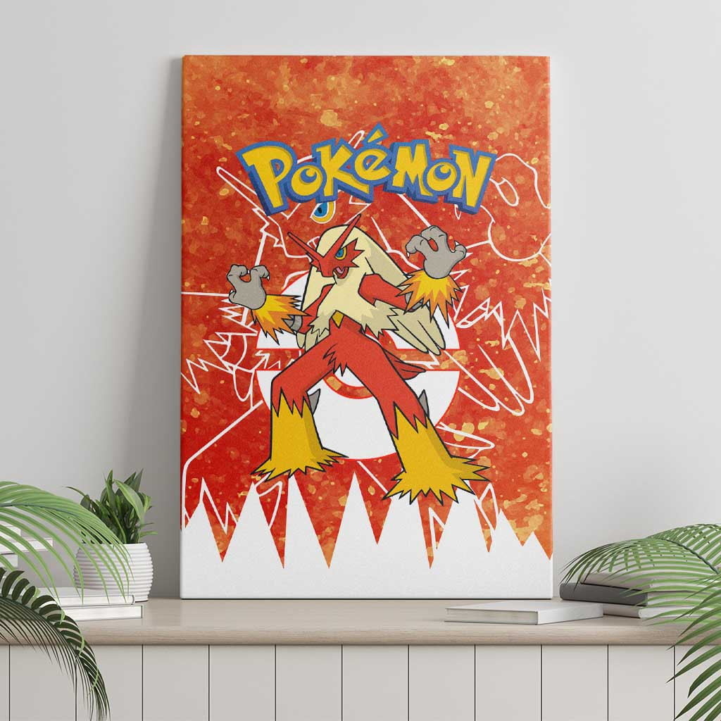 Blaziken Pokemon Canvas Wall Art Anime Style Ts04