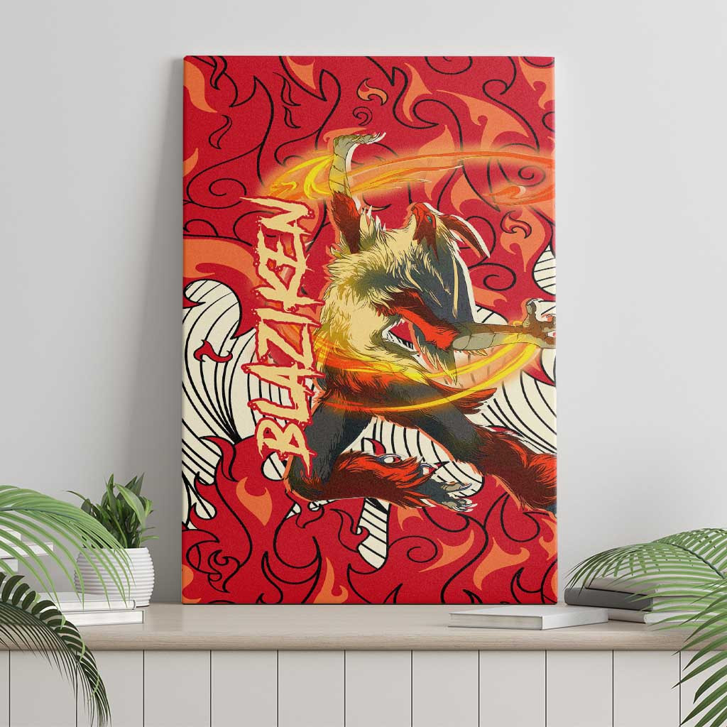 Blaziken Pokemon Canvas Wall Art Anime Style Ts04