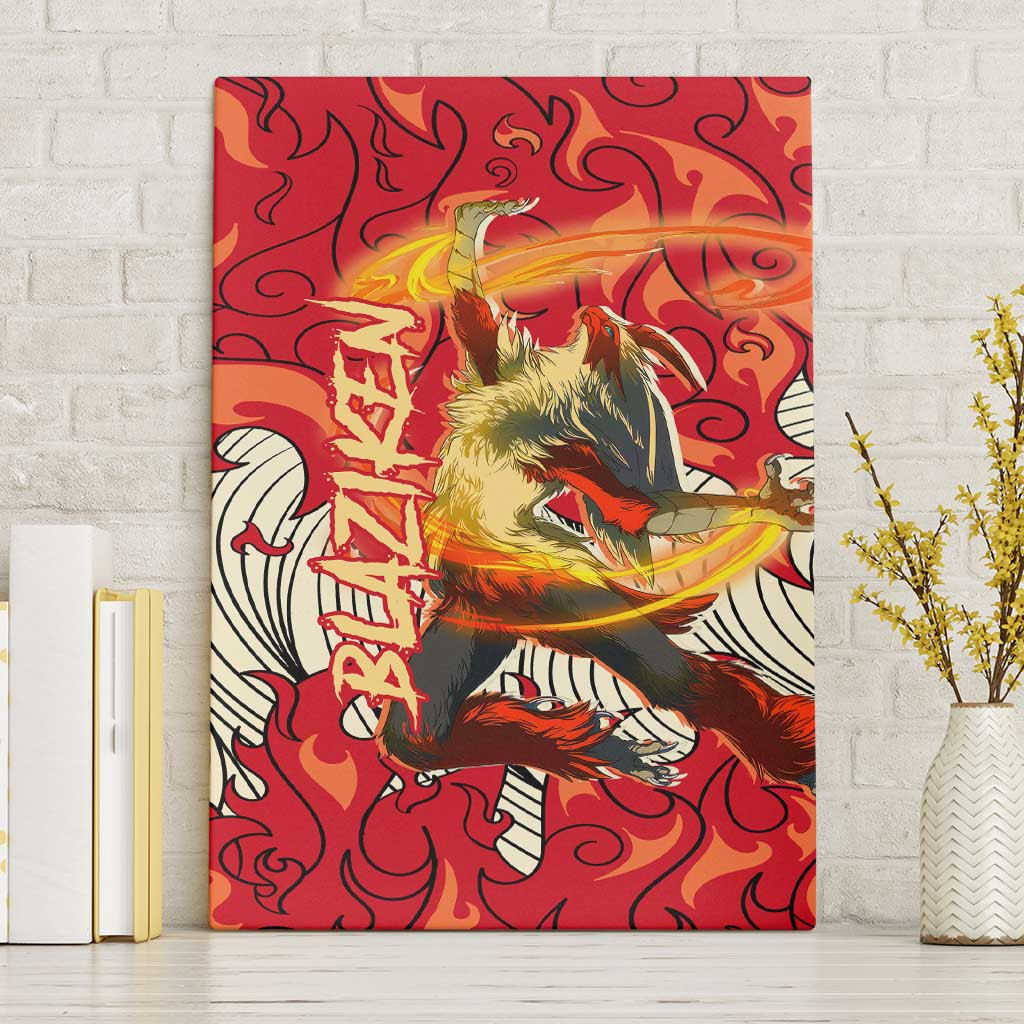Blaziken Pokemon Canvas Wall Art Anime Style Ts04