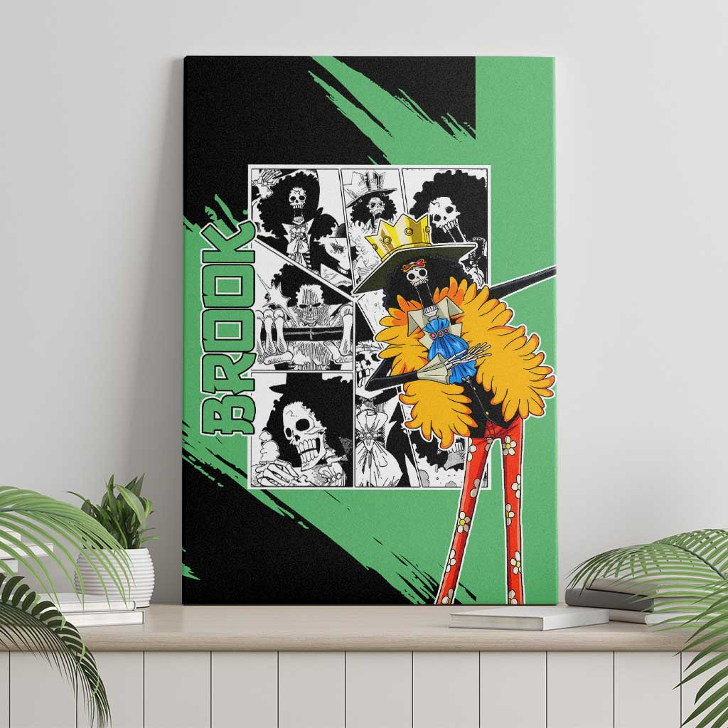 Brook One Piece Canvas Wall Art Anime Mix Manga Style