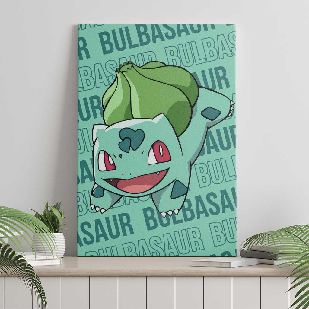 Bulbasaur Pokemon Canvas Wall Art Anime Style Ts04