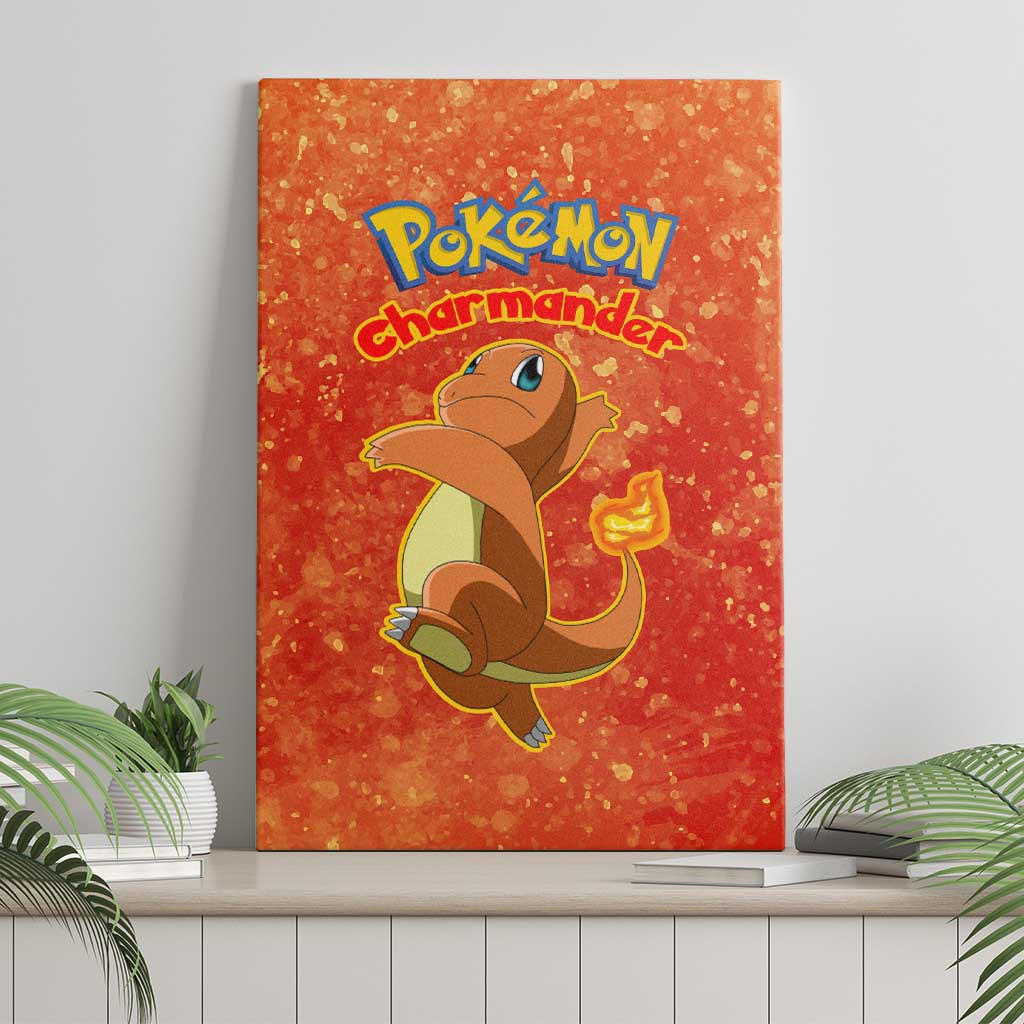 Charmander Pokemon Canvas Wall Art Anime Style