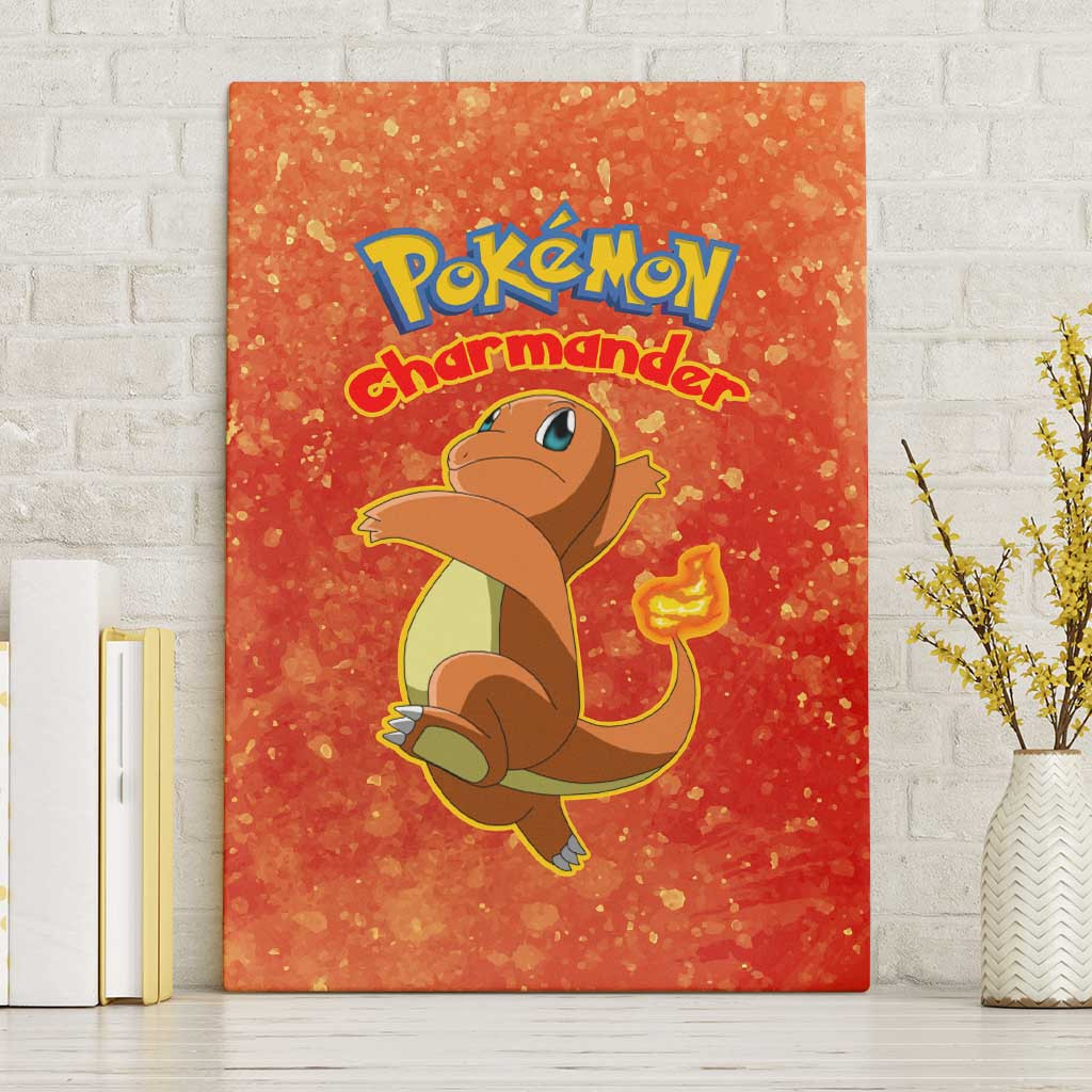 Charmander Pokemon Canvas Wall Art Anime Style