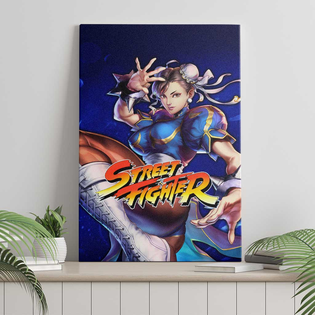 Chun Li Street Fighter Canvas Wall Art Anime Mix Manga Style