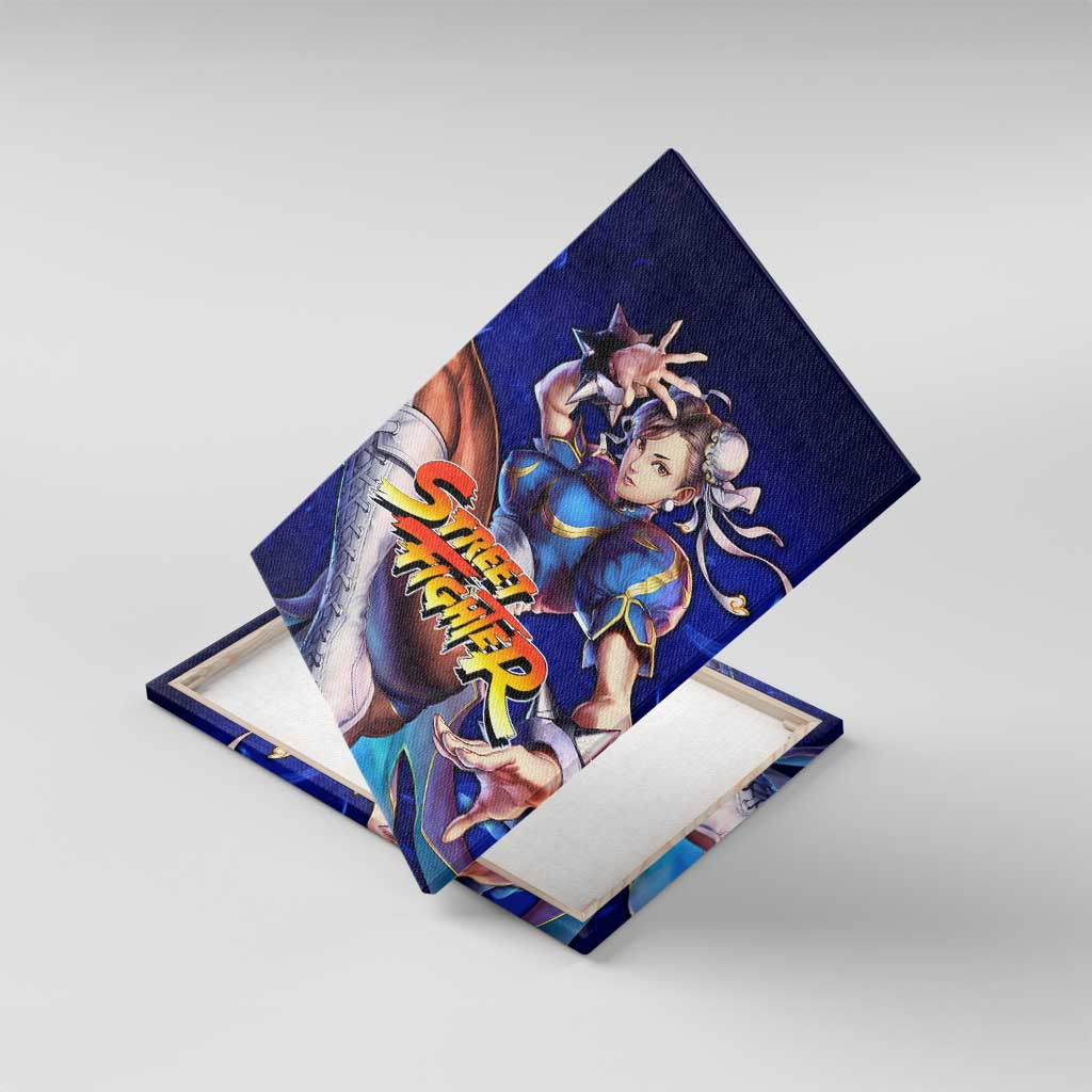 Chun Li Street Fighter Canvas Wall Art Anime Mix Manga Style