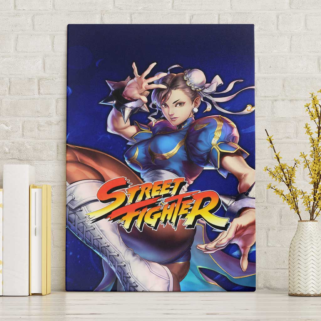 Chun Li Street Fighter Canvas Wall Art Anime Mix Manga Style