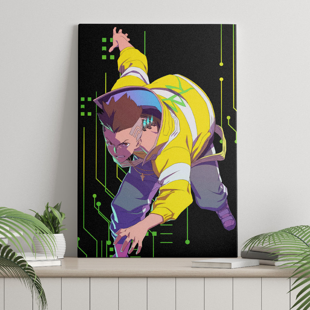 Cyberpunk David Martinez Canvas Wall Art