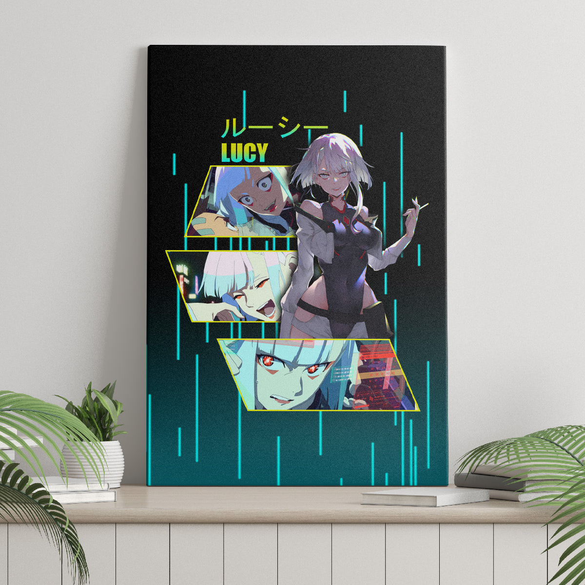 Cyberpunk Lucy Canvas Wall Art