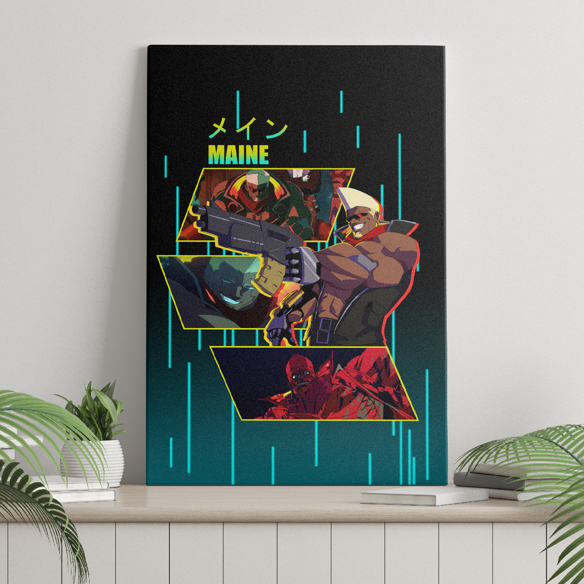 Cyberpunk Maine Canvas Wall Art