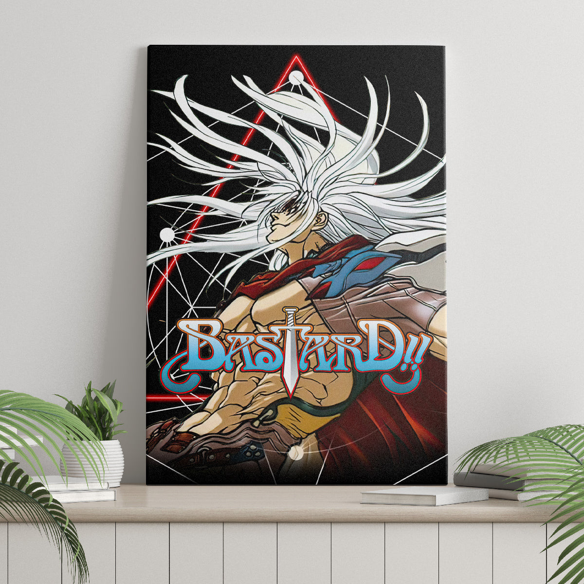 Dark Schneider Basrard Canvas Wall Art Anime Style