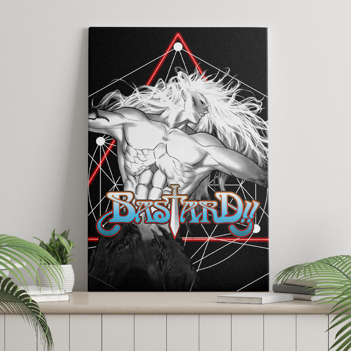 Dark Schneider Basrard Canvas Wall Art Anime Style