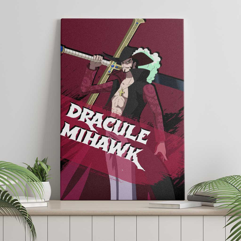 Dracule Mihawk One Piece Canvas Wall Art Anime Style Ts04