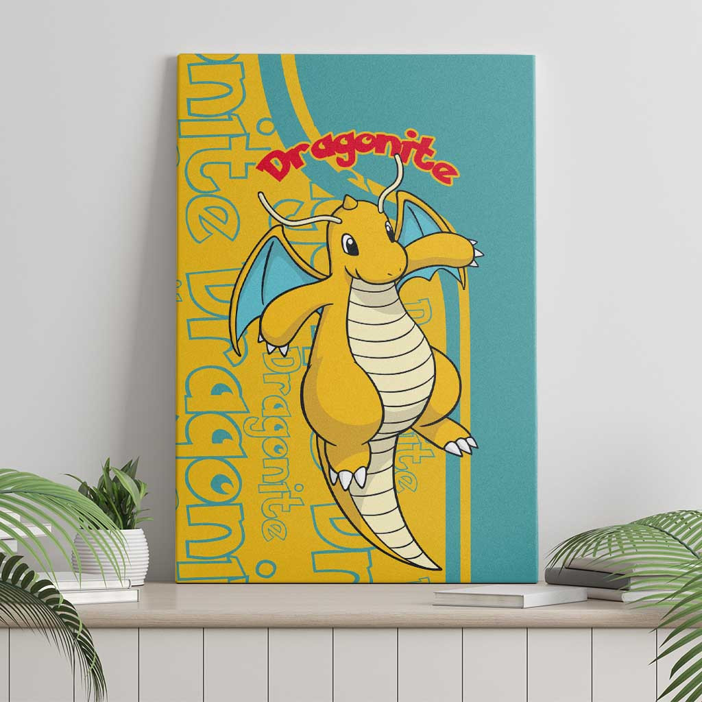 Dragonite Pokemon Canvas Wall Art Anime Style Ts04