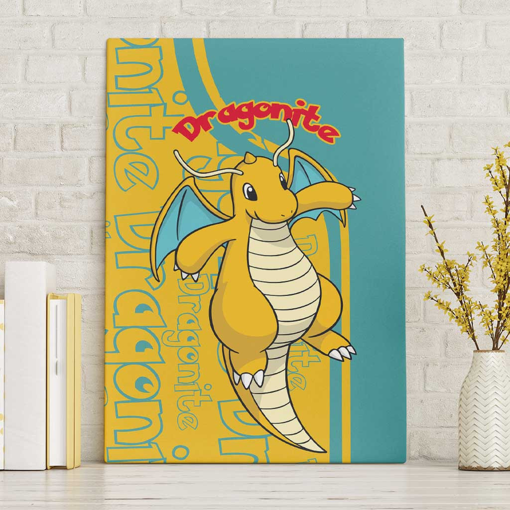 Dragonite Pokemon Canvas Wall Art Anime Style Ts04