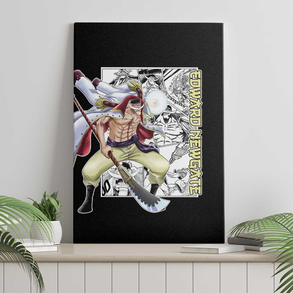 Edward Newgate One Piece Canvas Wall Art Anime Mix Manga Style