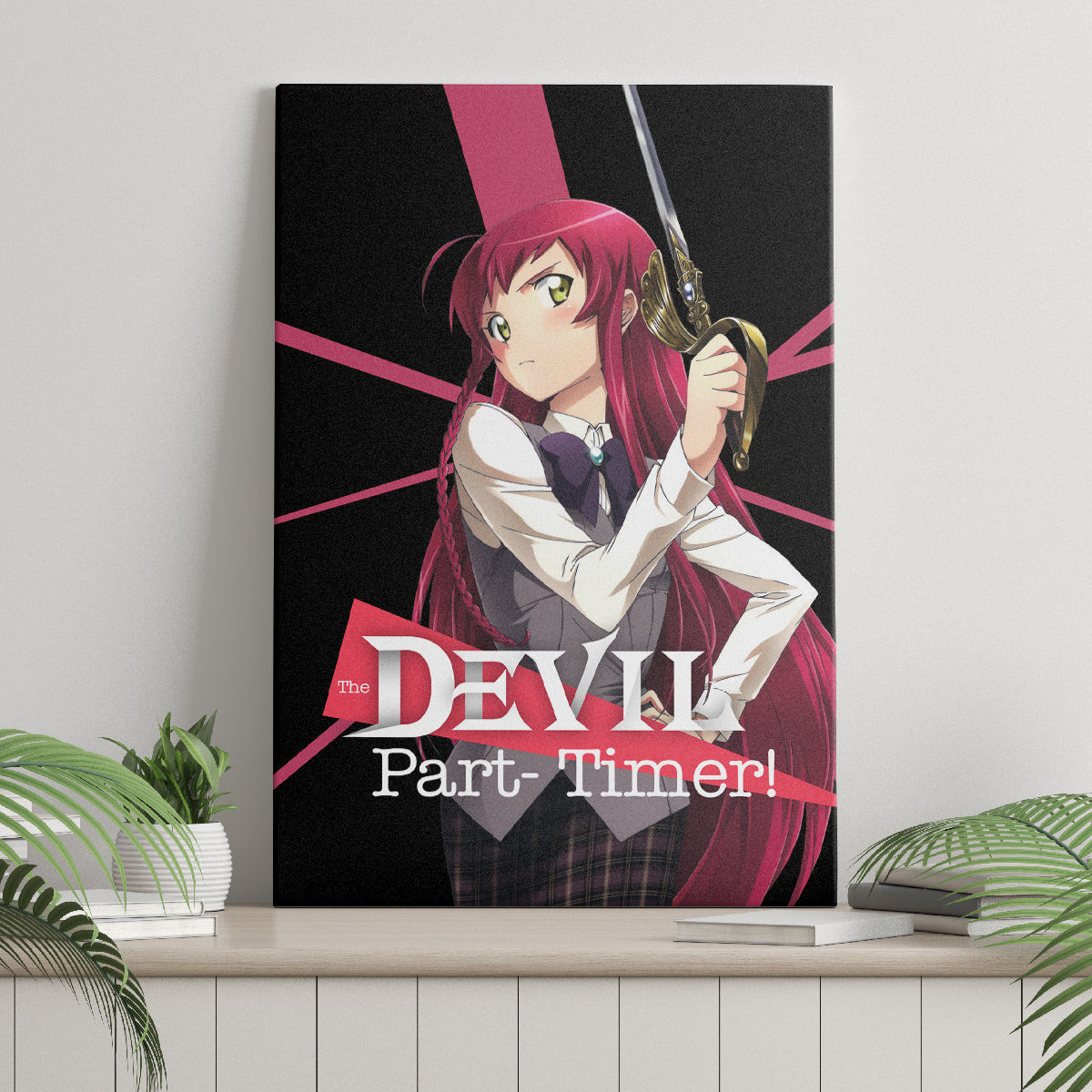 Emi Yusa The Devil Part Timer Canvas Wall Art Anime Style
