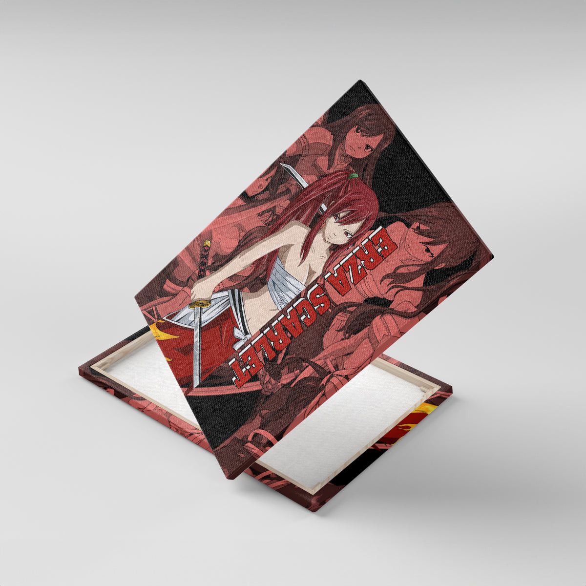 Erza Scarlet Fairy Tail Canvas Wall Art Anime Mix Manga Style