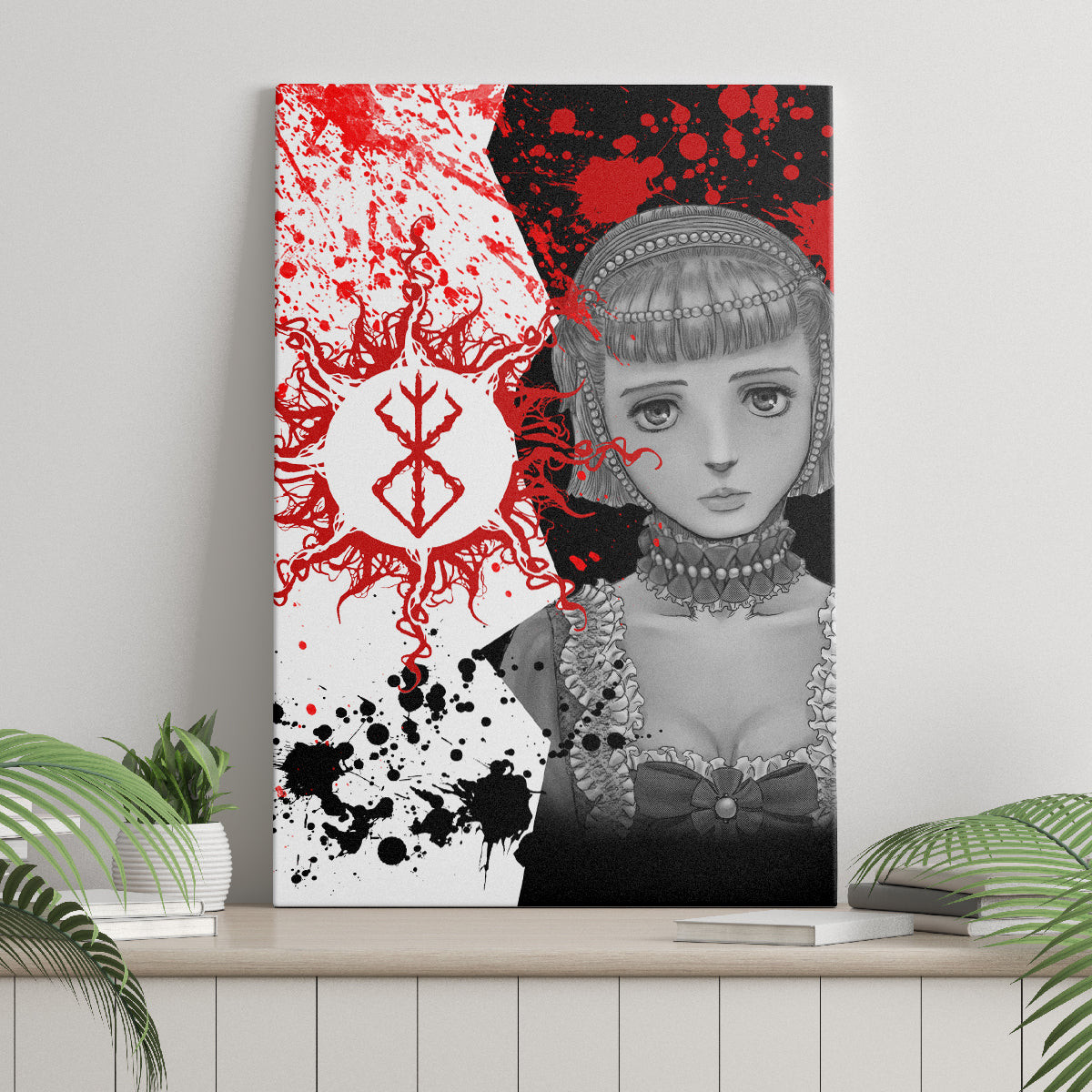 Farnese De Vandimion Berserk Canvas Wall Art Grunge Blood Style