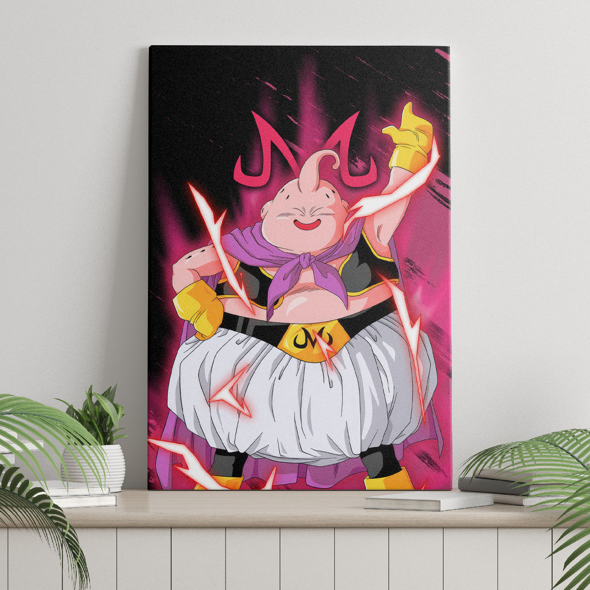 Fat Majin Buu Dragon Ball Canvas Wall Art