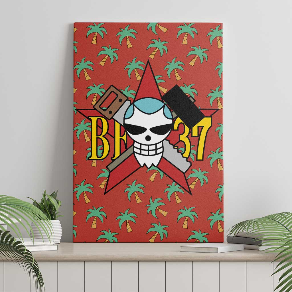 Franky One Piece Canvas Wall Art Anime Uniform Style