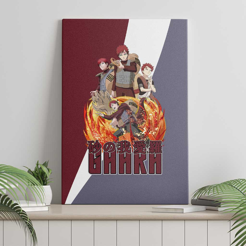 Gaara Naruto Canvas Wall Art Anime Style Ts04