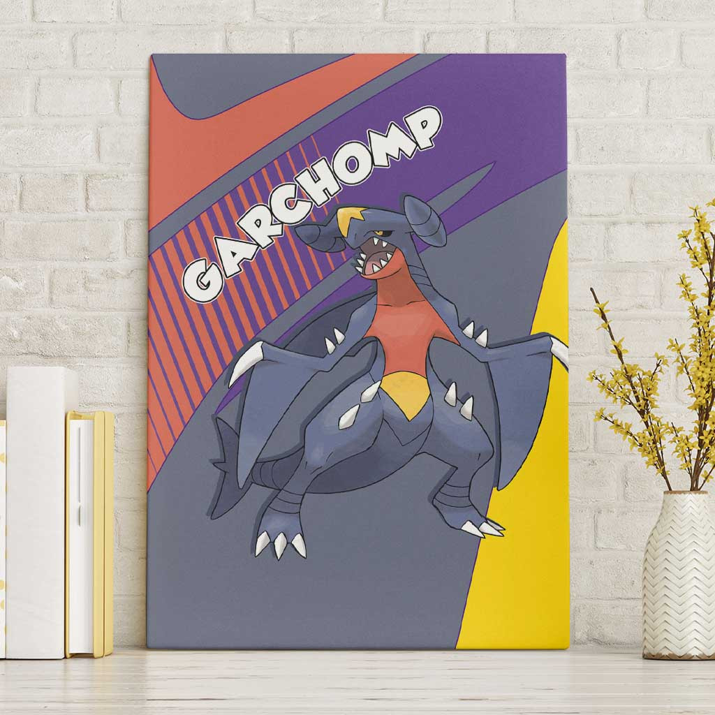 Garchomp Pokemon Canvas Wall Art Anime Style Ts04