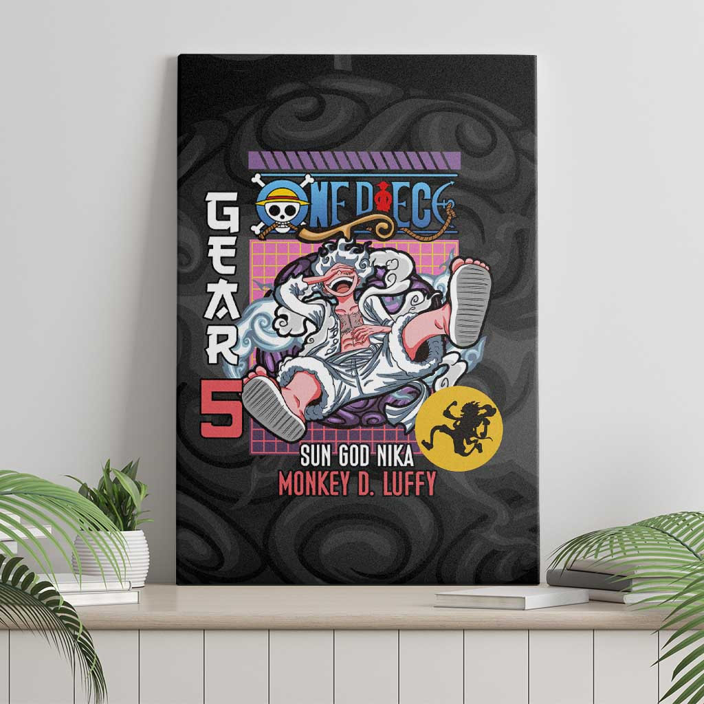 Gear 5th Luffy V3 One Piece Canvas Wall Art Anime Style Ts04