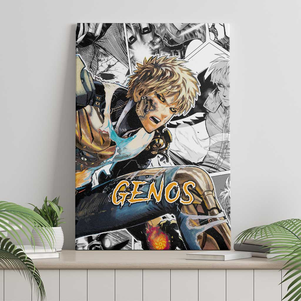 Genos One Punch Man Canvas Wall Art Anime Mix Manga Style