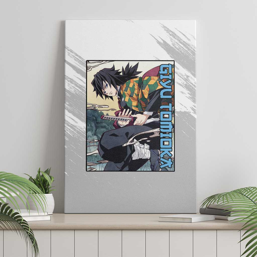 Giyu Tomioka Demon Slayer Canvas Wall Art Anime Style