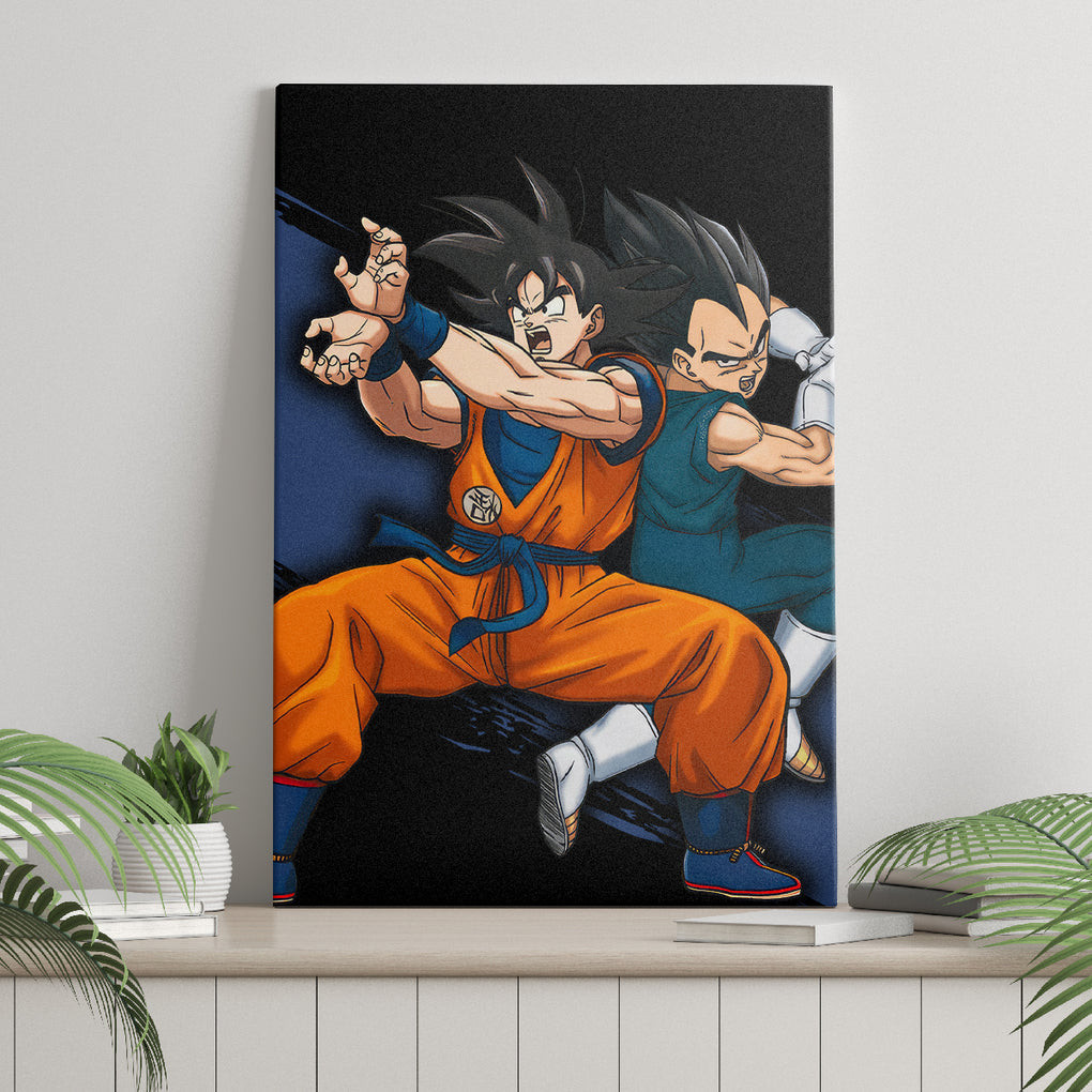 Goku And Vegeta Super Anime Canvas Wall Art