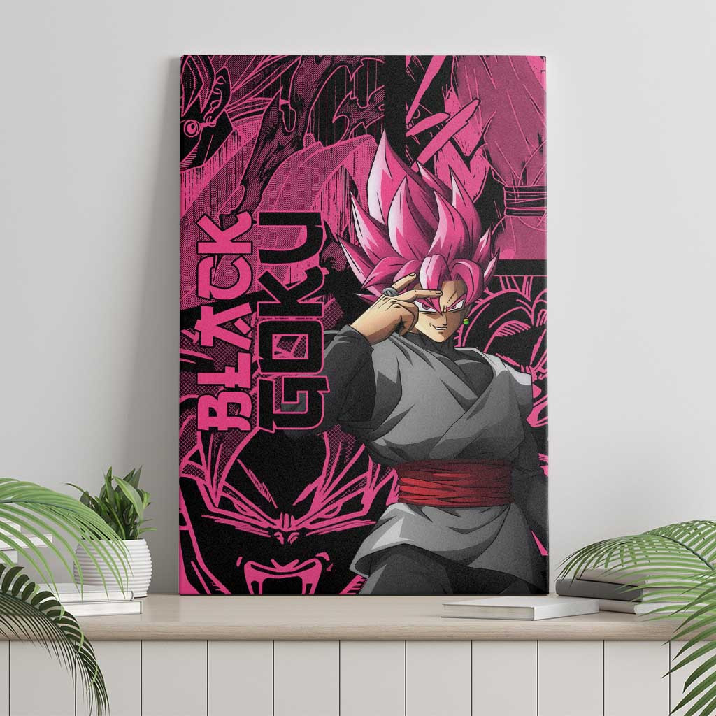 Goku Black Rose Dragon Ball Canvas Wall Art Pattern Anime Mix Manga Style