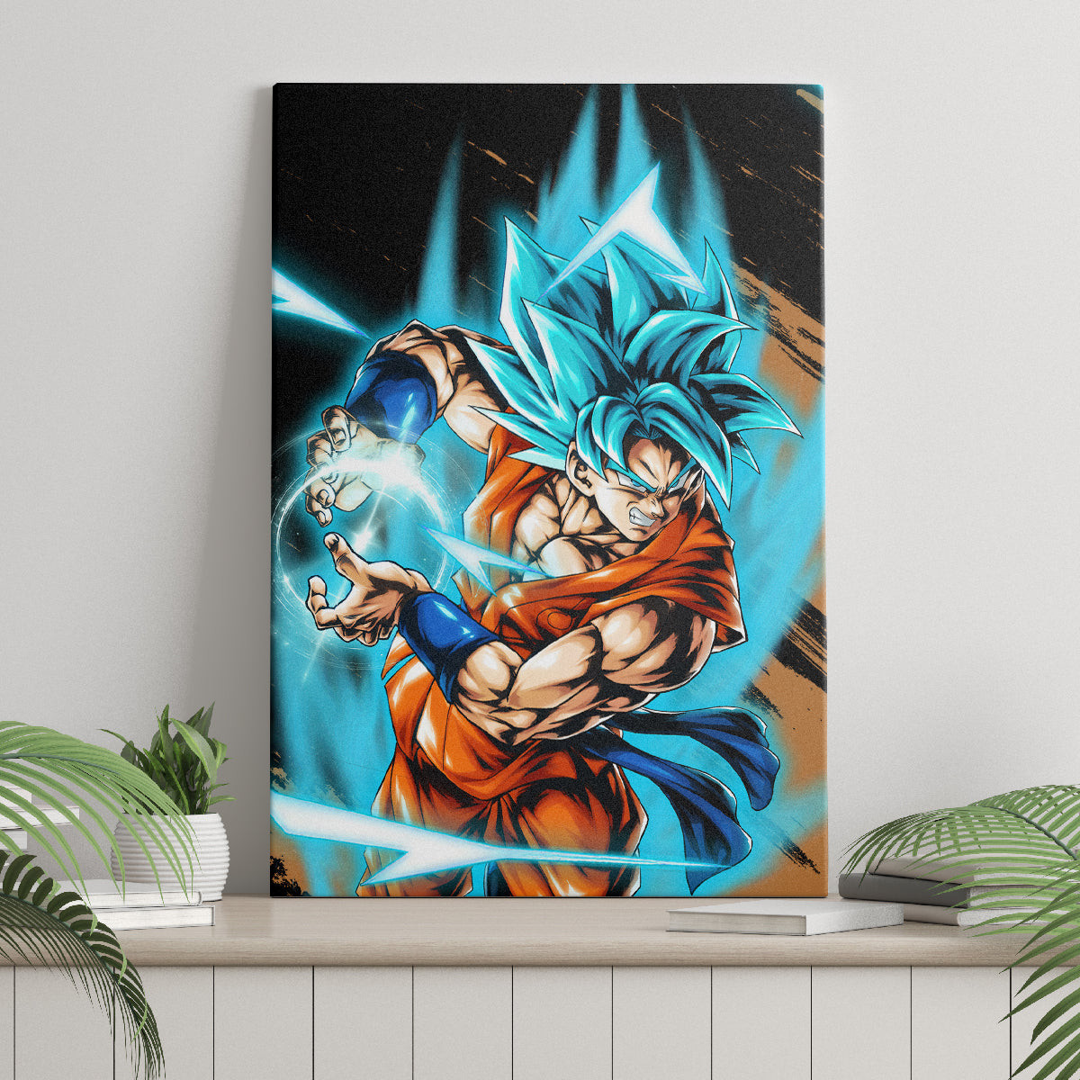 Goku Blue Anime Dragon Ball Canvas Wall Art