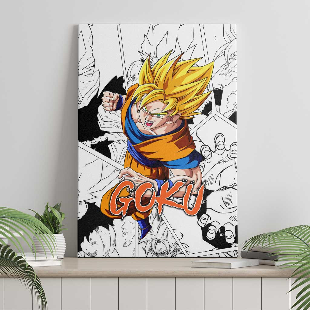 Goku Super Saiyan 2 Dragon Ball Canvas Wall Art Anime Mix Manga Style